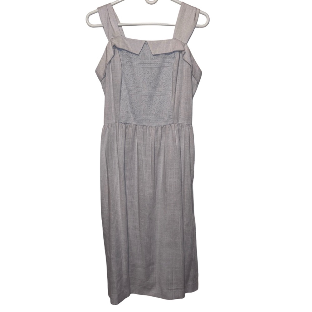 Vintage Jennifer Gee Sleeveless Gray Midi Dress